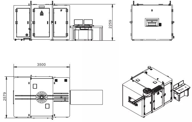 Tecnologia Raggi X 160kV UNL 160 - Altissima Risoluzione Micro-Difetti Dettaglio del tubo a raggi X da 160 kV e del detector digitale ad altissima risoluzione, per la visualizzazione di micro-cricche e porosità sottili.