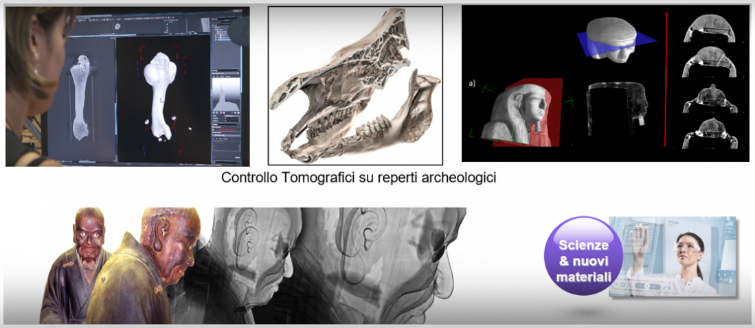 Immagini di Radioscopia su componenti Geologici e Reperti Radioscopia Industriale su componenti Geologici e Reperti