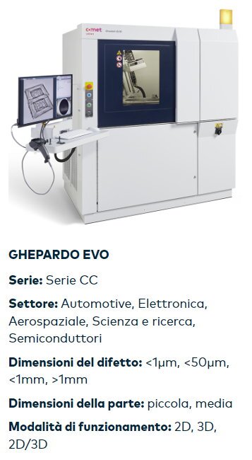 Cabina tomografia industriale Cheetah Evo