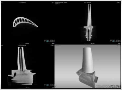 Analisi Tomografia Industriale in Aerospace su palette di turbina