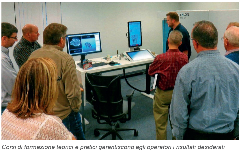 Corsi di formazione teorici e pratici garantiscono agli operatori i risultati desiderati training di su un sistema Tomografia Industriale