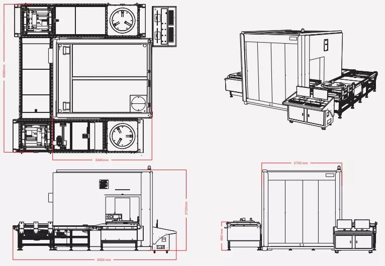 Automazione Movimentazione UNH 225 - Manipolatore 5 Assi e Nastro Trasportatore Sistema di movimentazione automatica a 5 assi e nastro trasportatore integrato per il posizionamento rapido e preciso dei pezzi nell'impianto UNH 225.