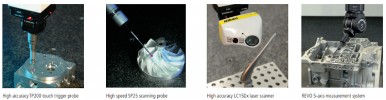 Teste e laser in funzione sui componenti